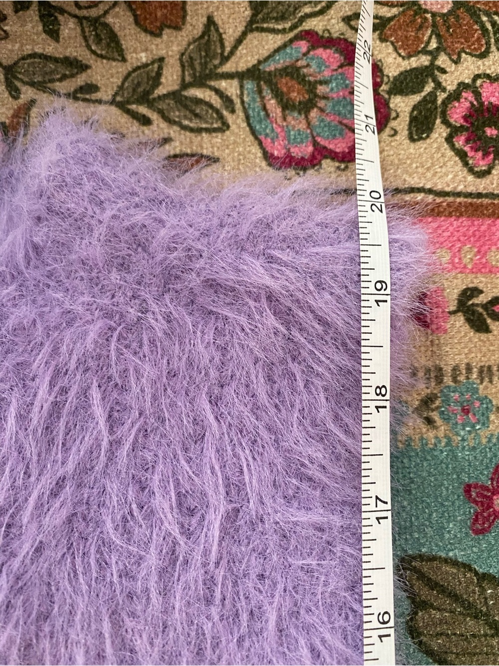 Zara Lavender Sleeveless Fuzzy Knit Turtleneck - Picture 6 of 6